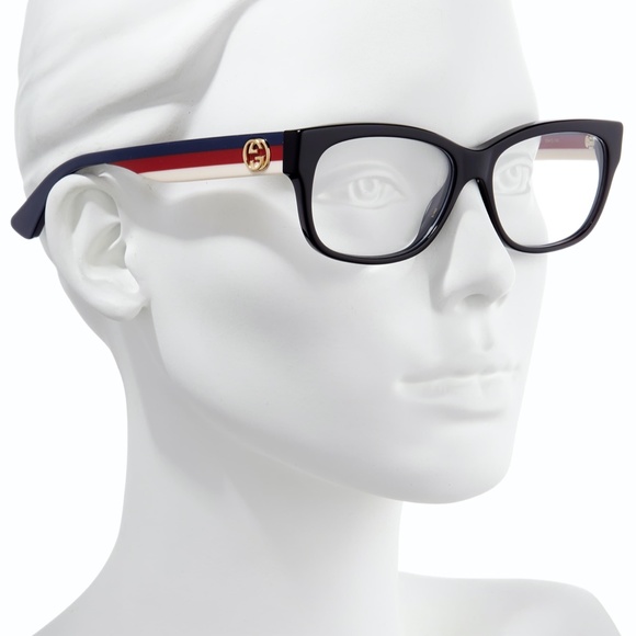 Gucci Women's Eyeglasses GG0278O-011 Black Frame - Picture 7 of 10